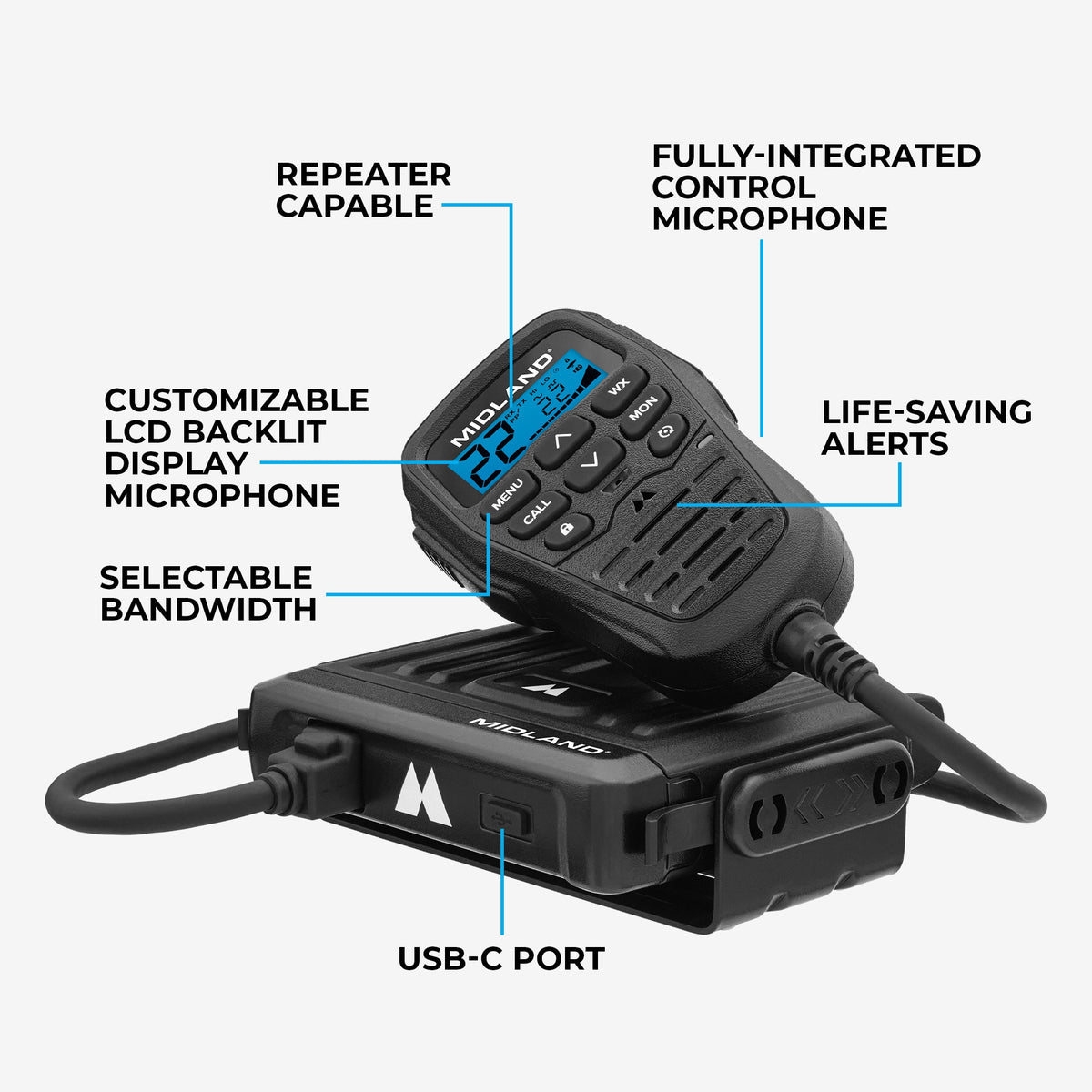 MXT275 15W MicroMobile GMRS Two-Way Radio